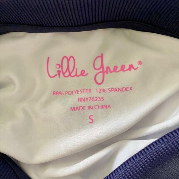 Lillie Green White and Blue Polo Shirt UPF 50 Women's Small NEW - Picture 8 of 10